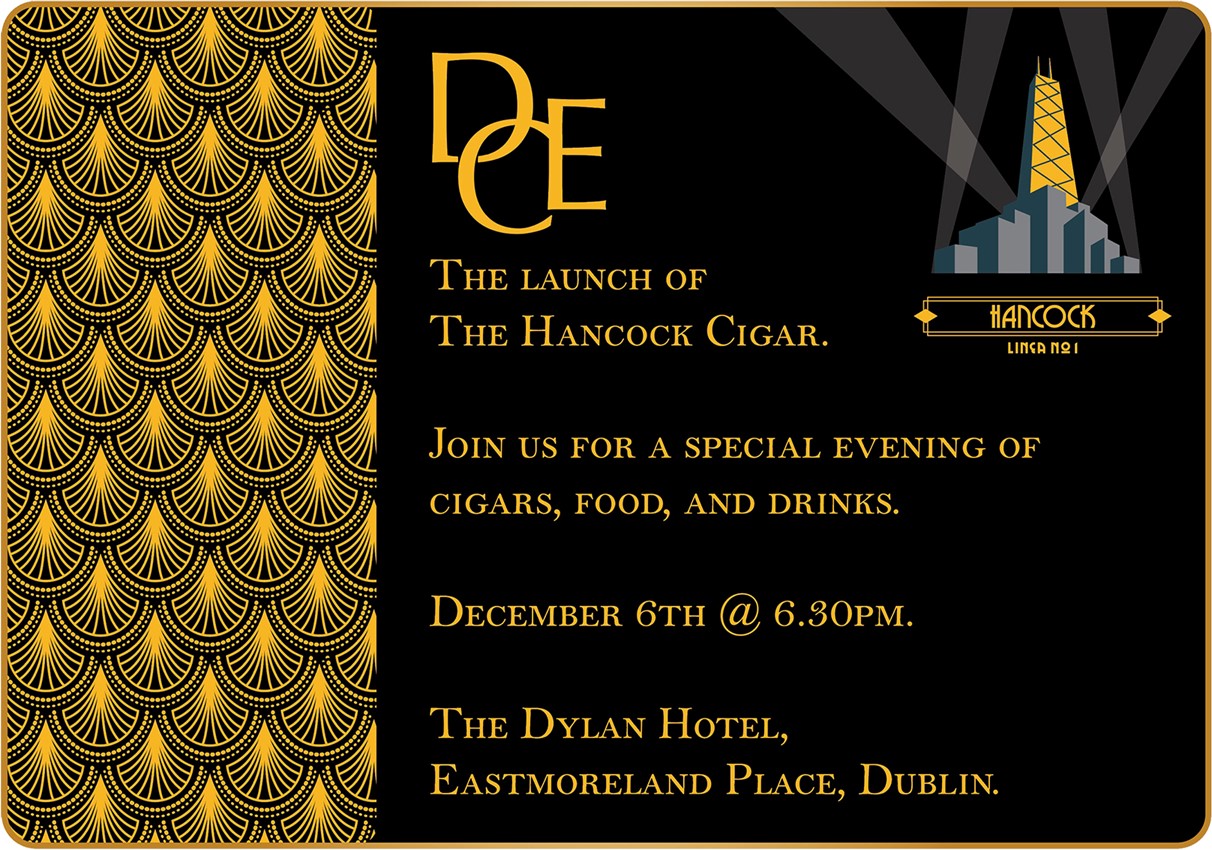 Decent Cigar Event - The Hancock Cigar Launch 6th of December SO